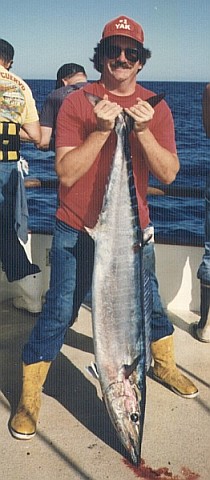 Peter holding a wahoo